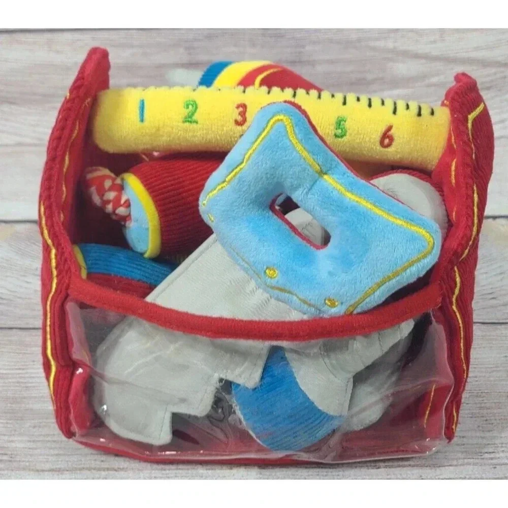 Melissa & Doug Plush Fill And Spill Toolbox Set Toddler Toy Pretend Play Saw 8